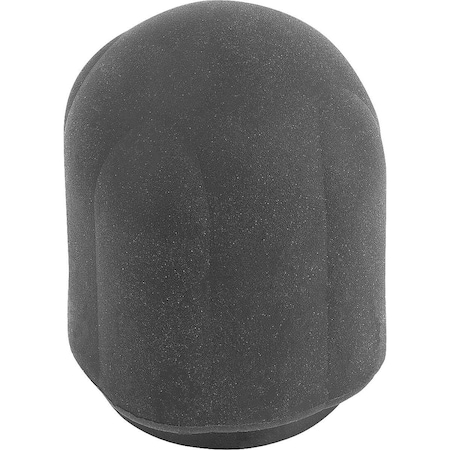 Kipp Clamping Grip High D=M08 D1=42, 7 H=55, 6, Form:K Thermoplastic, Comp:Brass K0280.4208